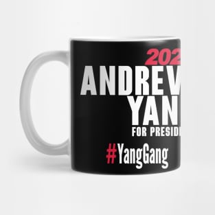 Andrew Yang For President T-Shirt #YangGang 2020 (White) Mug